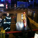 Taxifahrer fällt in Simmering in Baugrube
