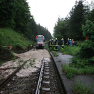 Bahnlinie von Mure verschüttet