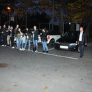 Spalier für Direktor Hermann Begle