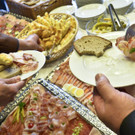 Wurstjause im Parlament