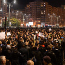 Demo nach Disco-Brand in Bukarest