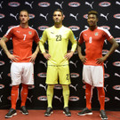 EM-Dress des ÖFB-Teams mit leichten Diagonalstreifen