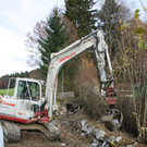 Sanierung des Hörbranzer Erlachbach im Bereich der Zufahrt zur Kapelle am Giggelstein.