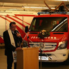 Fahrzeugweihe und Ehrungen bei der Ortsfeuerwehr Lauterach