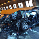 Tödlicher Unfall auf S16: Frontal gegen Tunnelportal