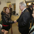 Bundespräsident Heinz Fischer besuchte Obdachlose in der VinziRast in Wien-Meidling