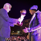 David Alaba beim Coca-Cola-Weihnachtstruck