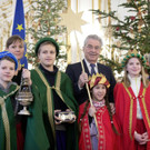 Sternsinger besuchen zum letzen Mal Bundespräsident Fischer in Wien