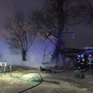 Baumhaus in Brand
