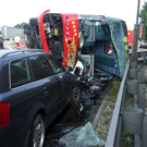 Toter und Verletzte bei schwerem Crash auf A22 bei Korneuburg 