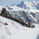 Formel 1-Showrun mit Max Verstappen am Hahnenkamm in Kitzbühel