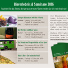 Biererlebnis & Seminare 2016 