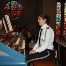 Konstanze Hofer beim Kirchenkonzert in der Erlöserkirche