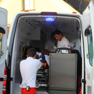 Fahrradfahrerin gegen Ball in Frastanz