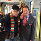 Beim Video-Dreh mit dem singenden Straßenbahnfahrer