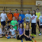 Badmintonspiel  Freundschaftsspiel 