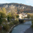 Feldkirch - Blick auf die Altstadt mit Wasserturm - Eduard Siegel.JPG