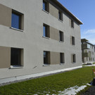 Kleinwohnanlage vor Fertigstellung