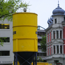 Vorbereitung für Tiefbauarbeiten