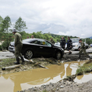 Unwetter in Ostösterreich: Pkw-Lenker ertrinkt