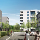 Wohnbauprojekt Hämmerlestraße (Baustand: März 2016)