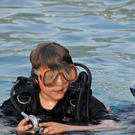 Tauchübungen im Strandbad