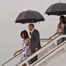Obamas landen in Kuba