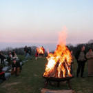 Osterfeuer Am Himmel in Wien-Döbling