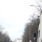 Unfall mit Autotransporter am Grünen Berg in Wien-Meidling: Einsatz