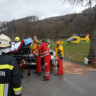 Pkw prallt gegen Baum: Einsatz bei Verkehrsunfall zwischen Buchelbach und Stangau