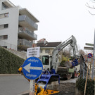 Bauarbeiten in der Churer Straße