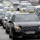 Taxi-Demo in Wien.