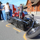 Schwerer Motorradunfall in Lauterach