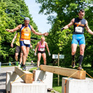 Wienathlon: Eindrücke vom Hindernislauf im Kurpark Oberlaa