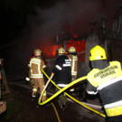 Stadel in Hohenweiler in Brand geraten: Feuerwehren im Großeinsatz