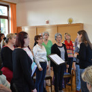 Für das bevorstehende Konzert wird eifrig geprobt