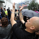 Demonstration gegen Islam-Zentrum in Floridsdorf