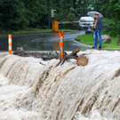 Dornbirn: Furt überflutet Straße