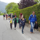 Familiengruppenwanderung mit Bewohnern des Hauses an der Lutz