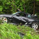 Schleuderunfall: Mit Porsche Baum abgemäht