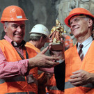 Bauarbeiten im Gotthard-Tunnel