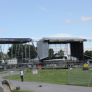 Aufbauarbeiten beim Rock In Vienna 2016