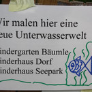 Kindergarten-Malprojekt  „Unterwasserwelt“ in der Unterführung zum Lochauer Schwarzbad