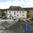 Erste Arbeiten im Umfeld des alten Lochauer Gemeindeamtes (Baufortschritt)