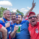 In der EM-Fanzone am Wiener Rathausplatz beim Spiel Österreich vs. Island