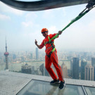 Spazieren auf dem Jin Mao Tower in China