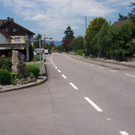 In der Schaufel Strassensperre