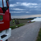 Gaissau: Heuballen in Brand gesetzt