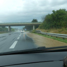 Neunkirchen: Starkregen überflutet Fahrbahnen - Murenabgang auf der S6