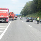 Fahrzeugüberschlag auf der A1 Westautobahn